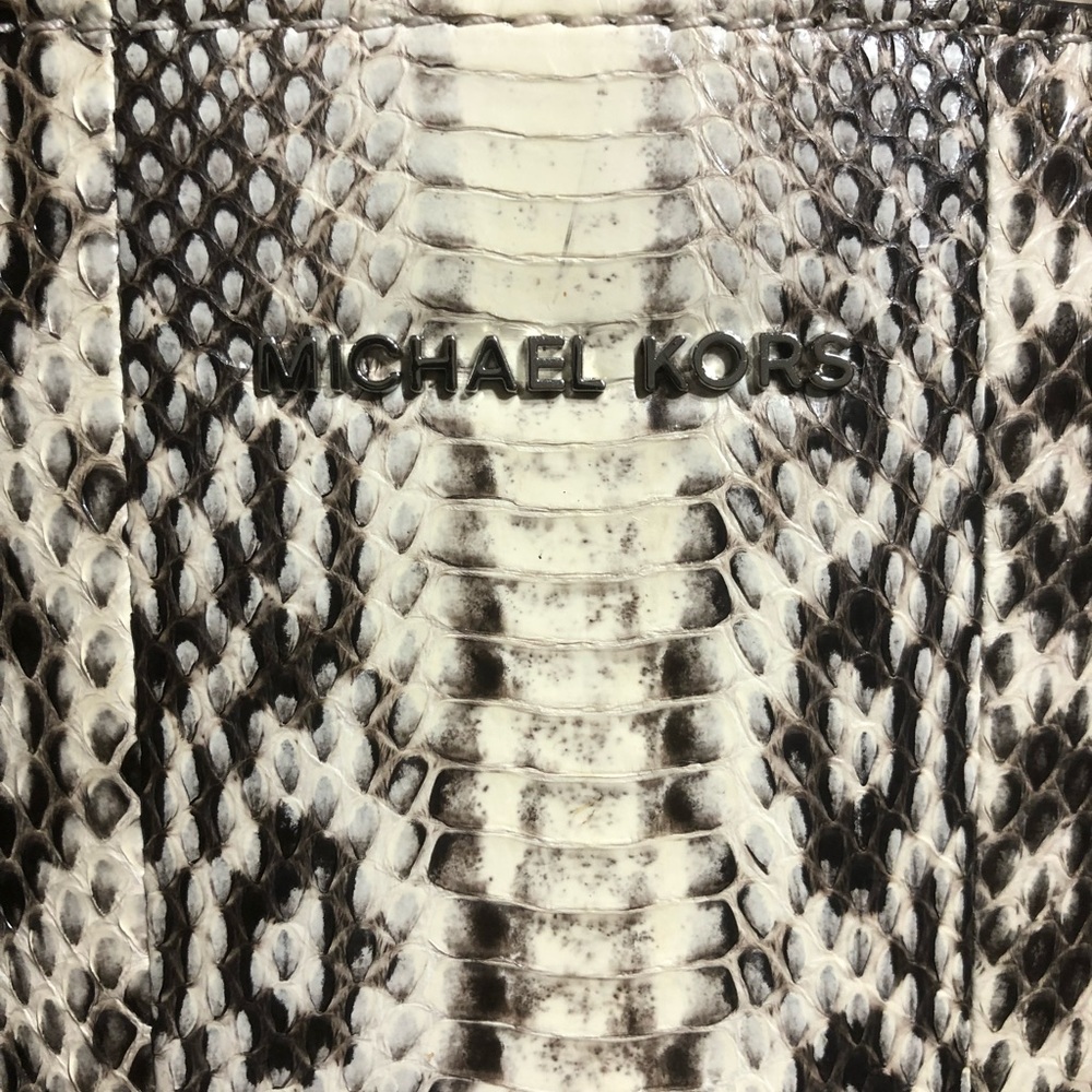 NWT - Michael Kors Mercer Large Snakeskin Tote Bag